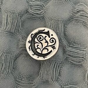 Kameleon jewel pop “C” initial, .925 sterling silver